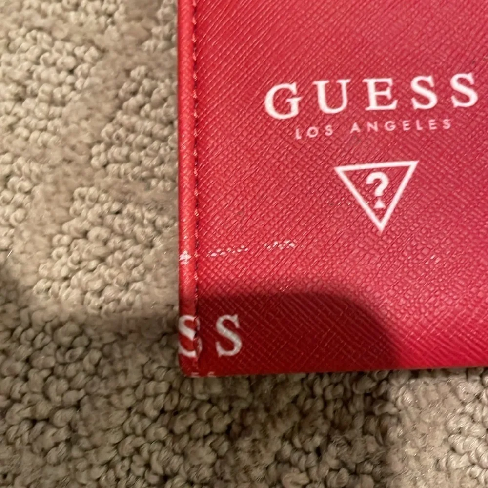 Guess Red Logo Wristlet